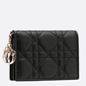 Lady Dior flap card holder NWOT